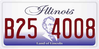 IL license plate B254008