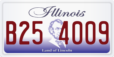 IL license plate B254009