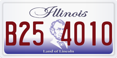 IL license plate B254010