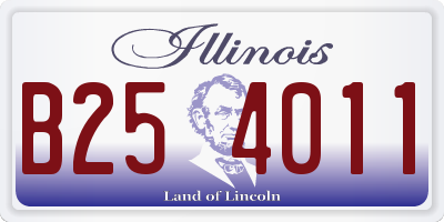 IL license plate B254011