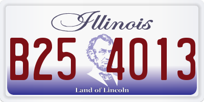 IL license plate B254013