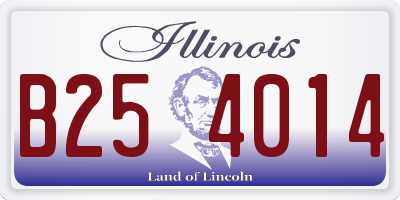 IL license plate B254014