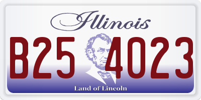 IL license plate B254023