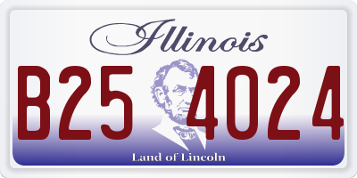 IL license plate B254024