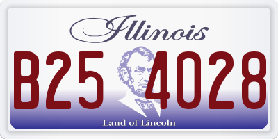 IL license plate B254028