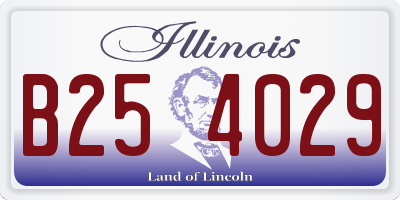 IL license plate B254029