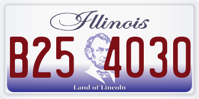 IL license plate B254030