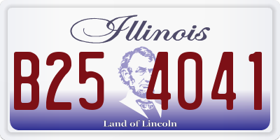 IL license plate B254041