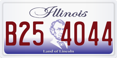 IL license plate B254044