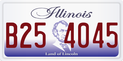 IL license plate B254045