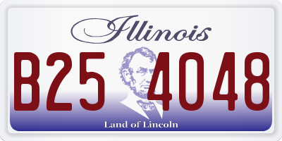 IL license plate B254048