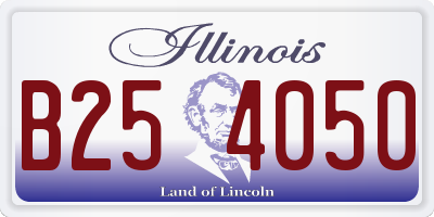 IL license plate B254050