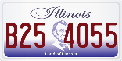 IL license plate B254055