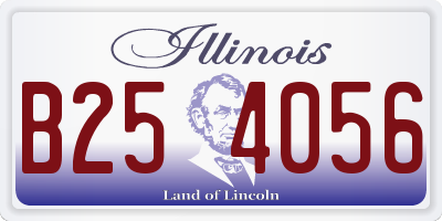 IL license plate B254056