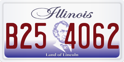 IL license plate B254062