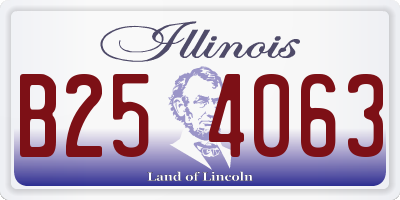 IL license plate B254063