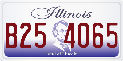 IL license plate B254065
