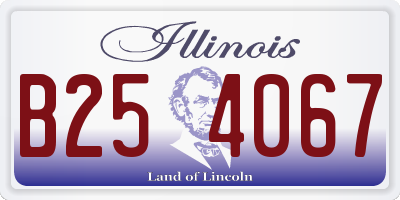 IL license plate B254067