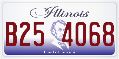 IL license plate B254068