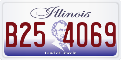 IL license plate B254069