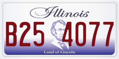 IL license plate B254077