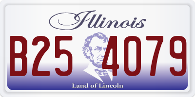 IL license plate B254079