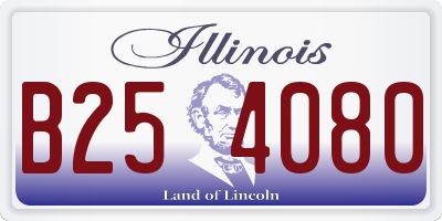 IL license plate B254080