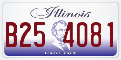 IL license plate B254081