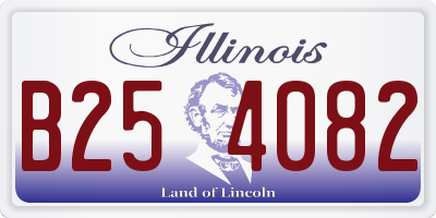 IL license plate B254082