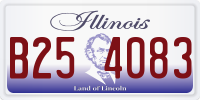 IL license plate B254083