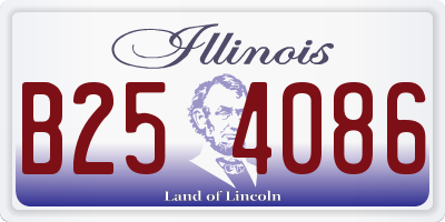 IL license plate B254086