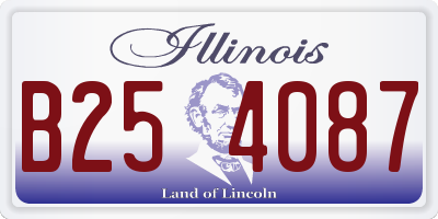 IL license plate B254087