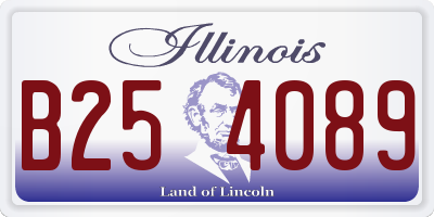 IL license plate B254089