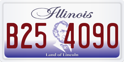 IL license plate B254090