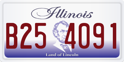 IL license plate B254091