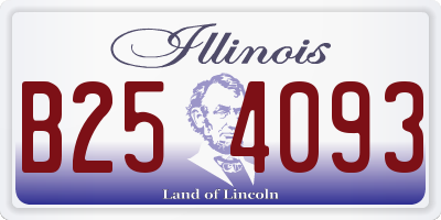 IL license plate B254093