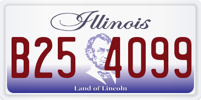 IL license plate B254099
