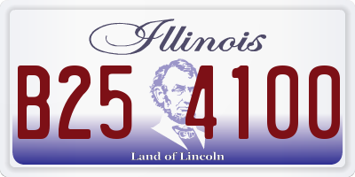IL license plate B254100
