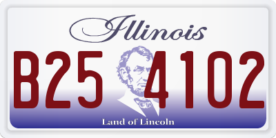 IL license plate B254102