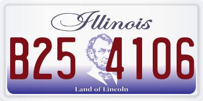 IL license plate B254106