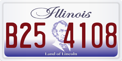 IL license plate B254108