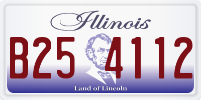 IL license plate B254112