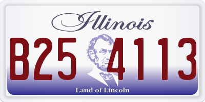IL license plate B254113