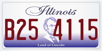 IL license plate B254115