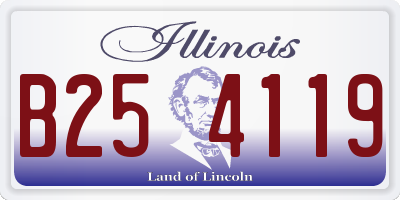IL license plate B254119