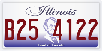 IL license plate B254122