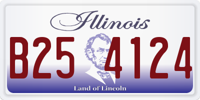 IL license plate B254124