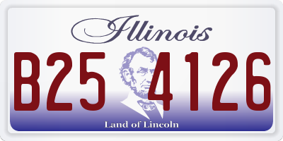 IL license plate B254126