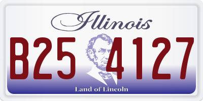 IL license plate B254127