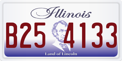 IL license plate B254133